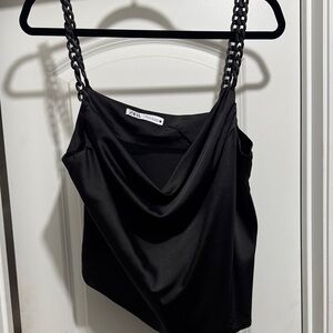 Zara Black Chain Strap Camisole